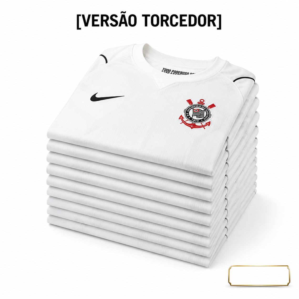 Grade Fechada Corinthians Away Torcedor Masculino- 12 Peças