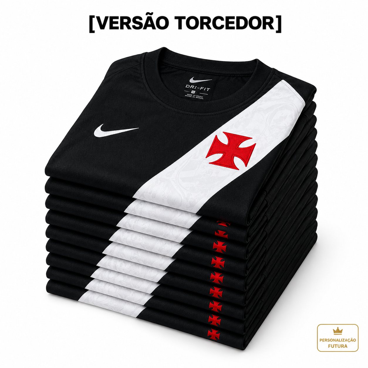 Grade Fechada Vasco Home Torcedor Masculino- 12 Peças