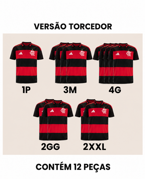Grade Fechada Flamengo Home Torcedor Masculino- 12 Peças