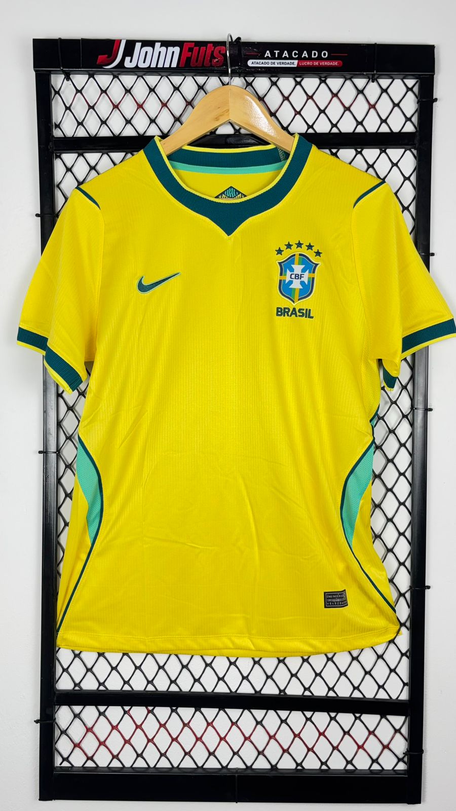 Camisa Brasil Home 26/27 Torcedor Feminina- Amarela