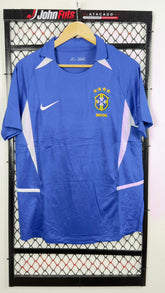 Camisa Brasil Retrô 2002 Away- Masculina Azul