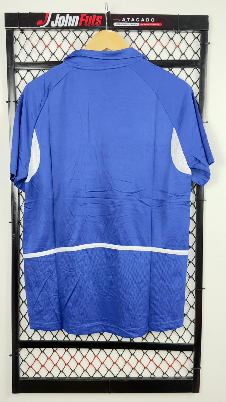 Camisa Brasil Retrô 2002 Away- Masculina Azul